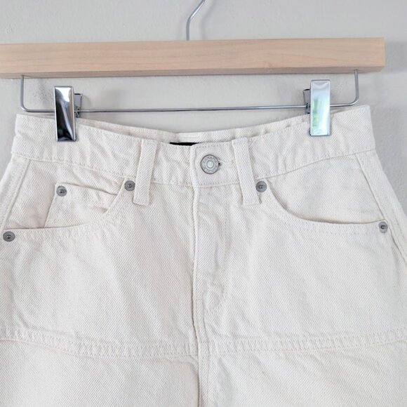 White‎ A-Line Denim Midi Skirt - Size 00P - Picture 3 of 7